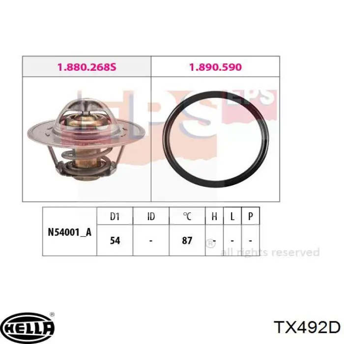 Термостат TX492D HELLA