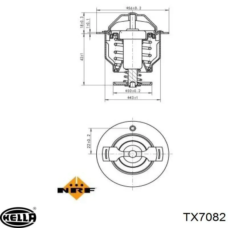 Автомобільний термостат HELLA TX7082 ціна, від 10.93 USD