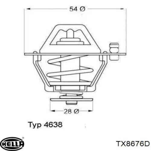 TX8676D HELLA Авто термостат