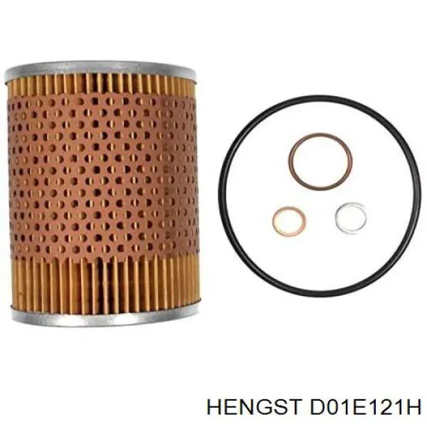 Масляний фільтр двигуна Hengst D01E121H ціна, від 3.86 USD