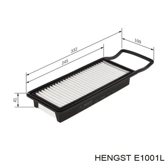 Повітряний фільтр E1001L Hengst