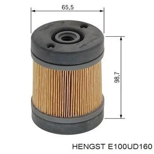 E100UD160 Hengst фільтр системи відпрацьованих газів