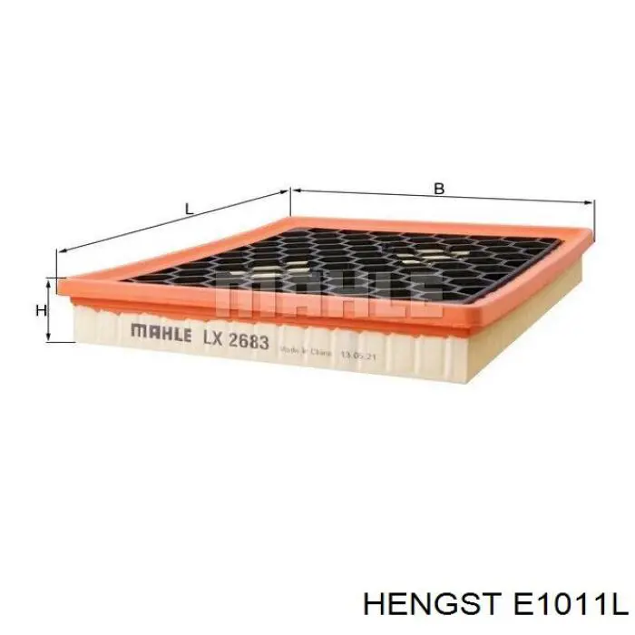 Повітряний фільтр E1011L Hengst