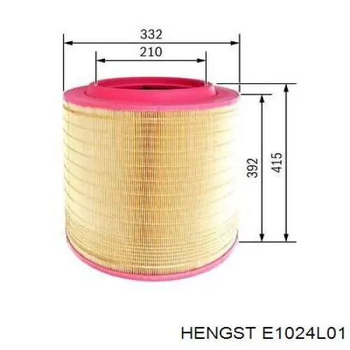 E1024L01 Hengst фільтр повітряний