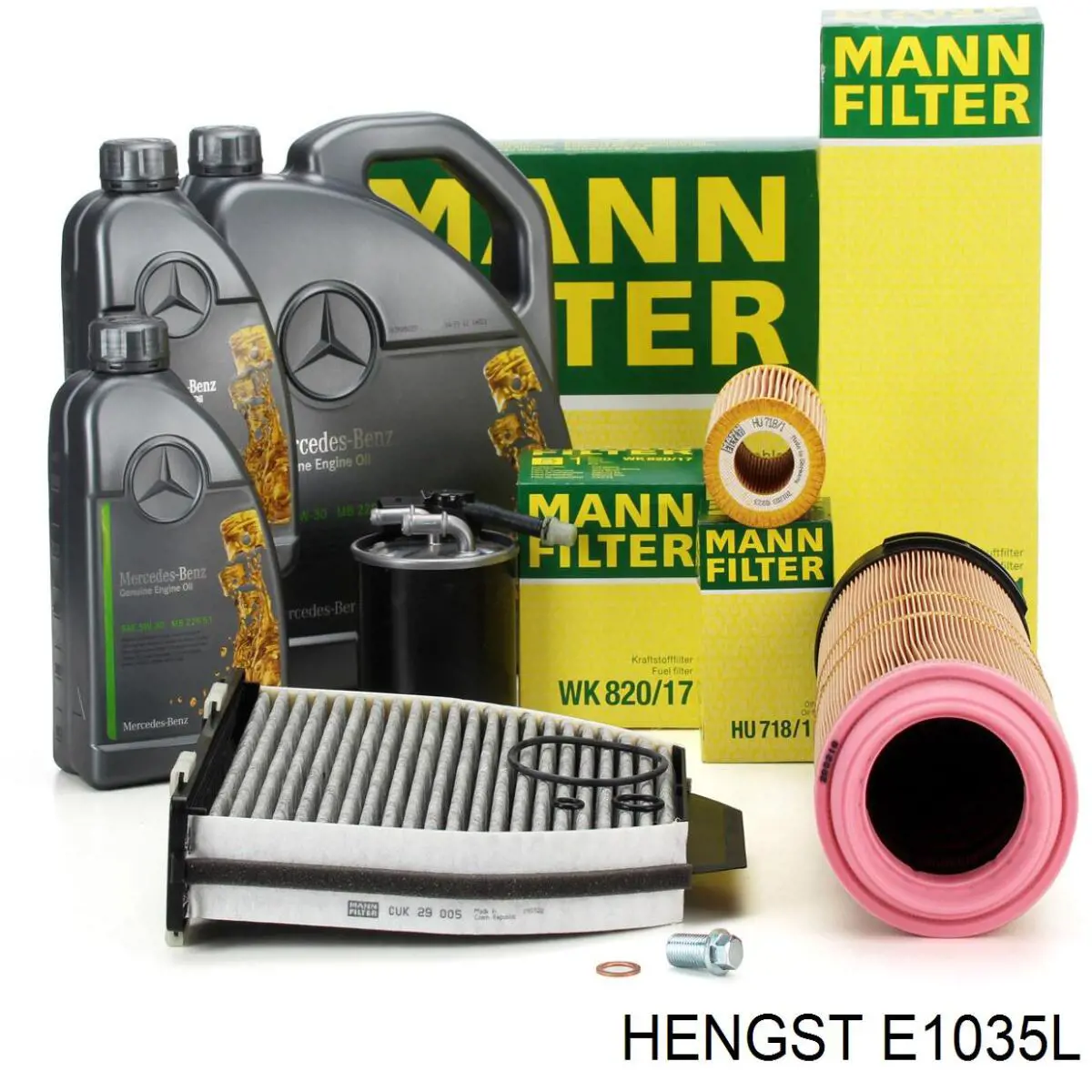 Елемент повітряного фільтра Hengst E1035L ціна, від 17.82 USD