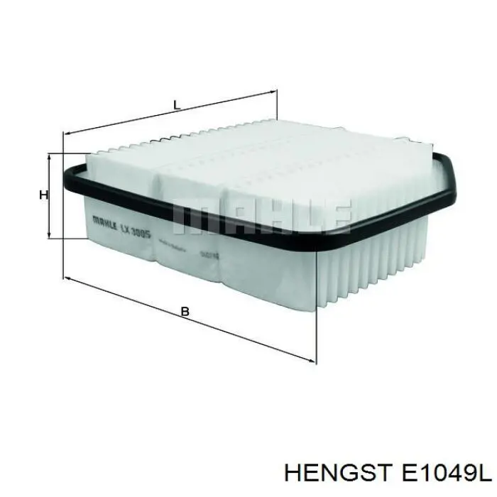 E1049L Hengst фільтр повітряний