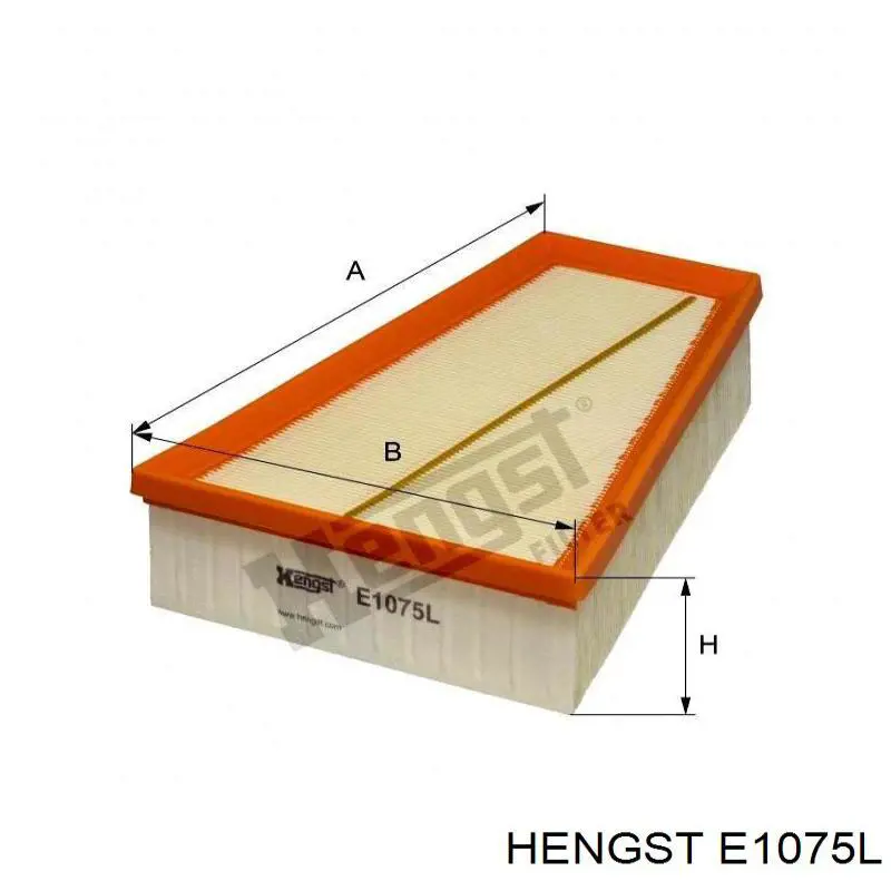 E1075L Hengst Повітряний фільтр двигуна