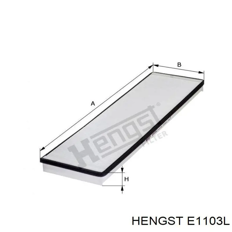 Елемент повітряного фільтра Hengst E1103L ціна, від 110.77 USD