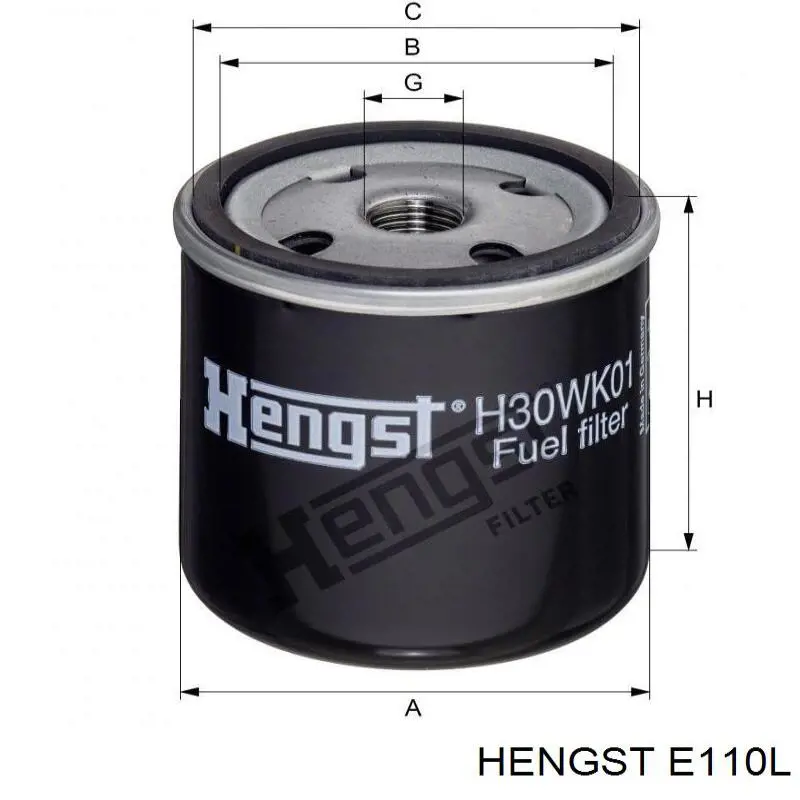 Купити E110L Hengst Автомобільний фільтр повітря