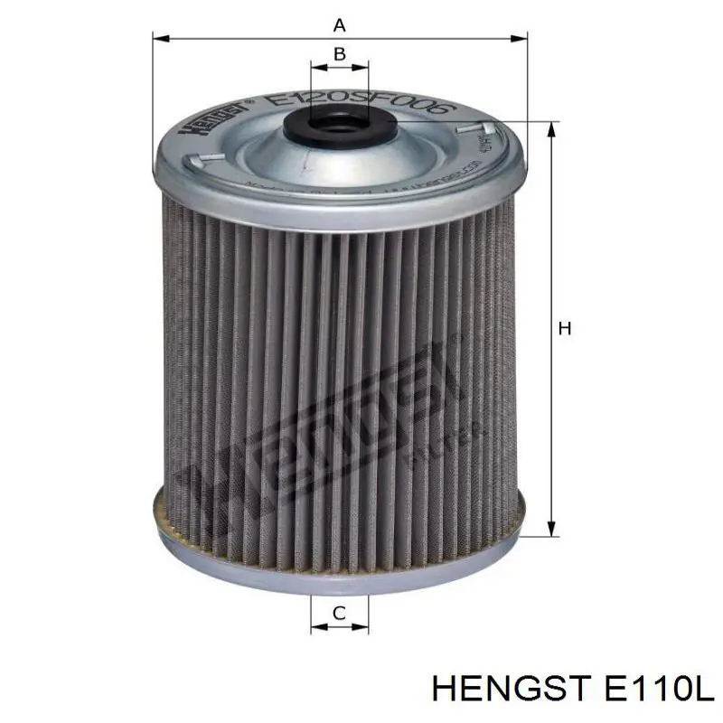Фільтр повітряний Hengst E110L