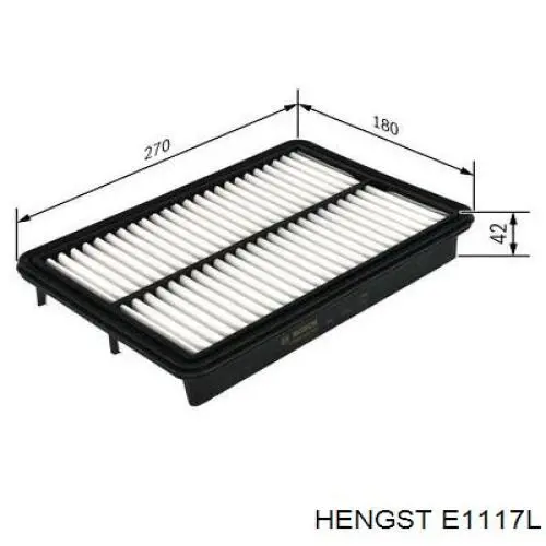 Фільтр повітряний Hengst E1117L