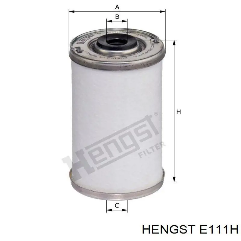 E111H Hengst Фільтр гідропідсилювача