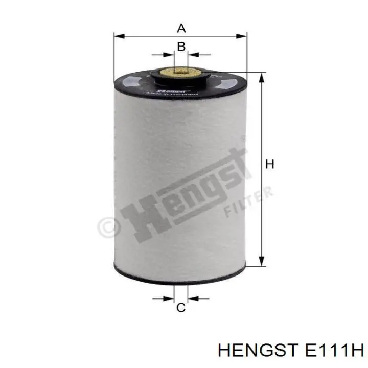 Фільтр гідропідсилювача E111H Hengst