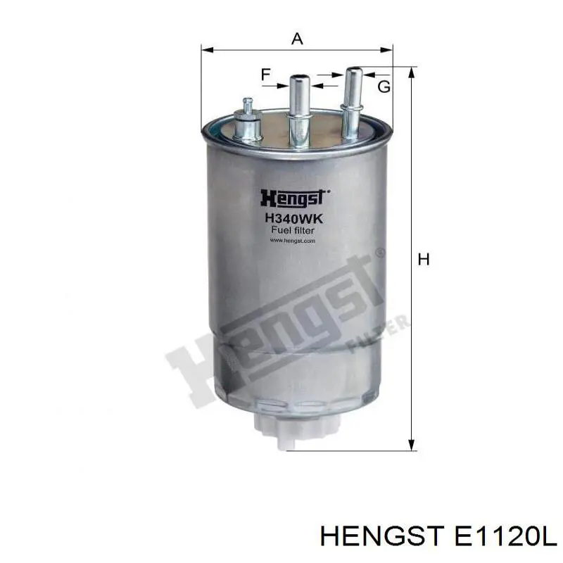 Купити E1120L Hengst Автомобільний фільтр повітря