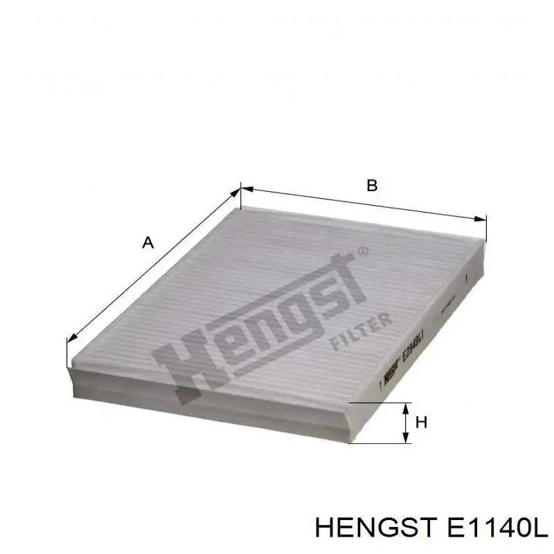 Елемент повітряного фільтра Hengst E1140L ціна, від 15.41 USD