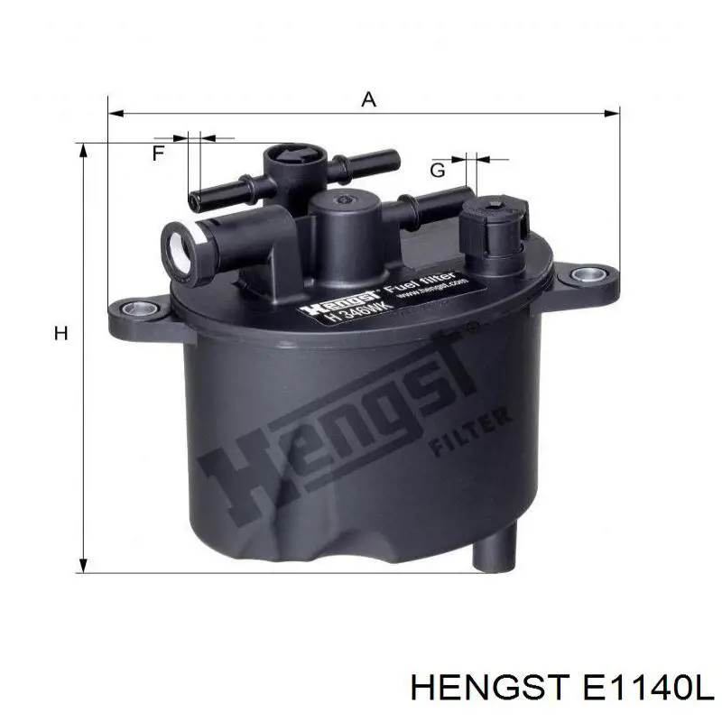 Фільтр повітряний Hengst E1140L