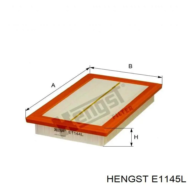 Елемент повітряного фільтра Hengst E1145L ціна, від 27.29 USD
