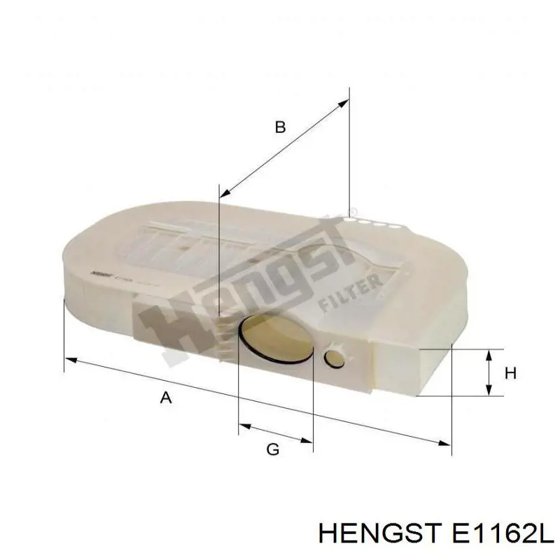 Купити E1162L Hengst Автомобільний фільтр повітря