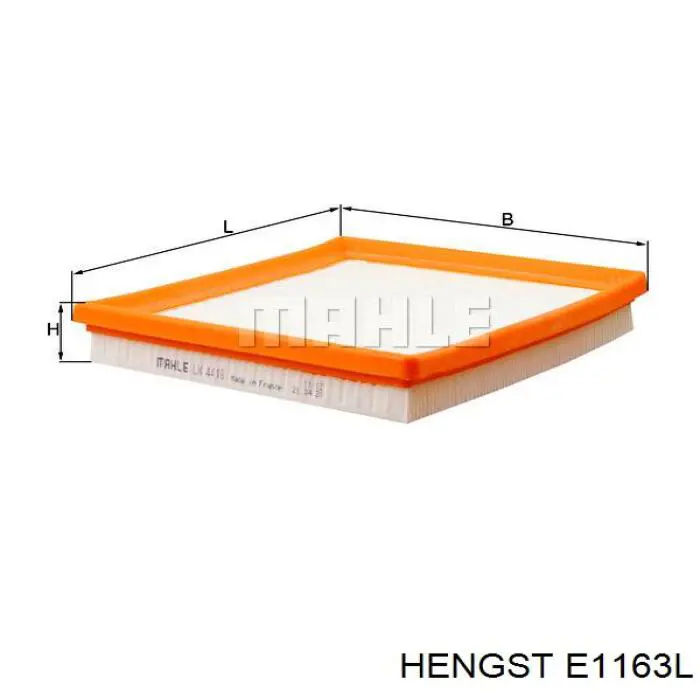 Фільтр повітряний E1163L Hengst