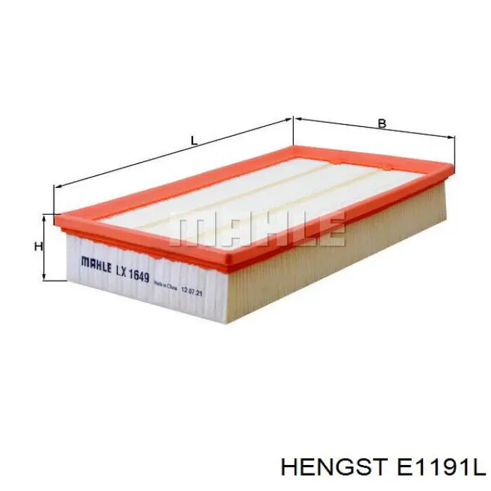 Купити E1191L Hengst Автомобільний фільтр повітря