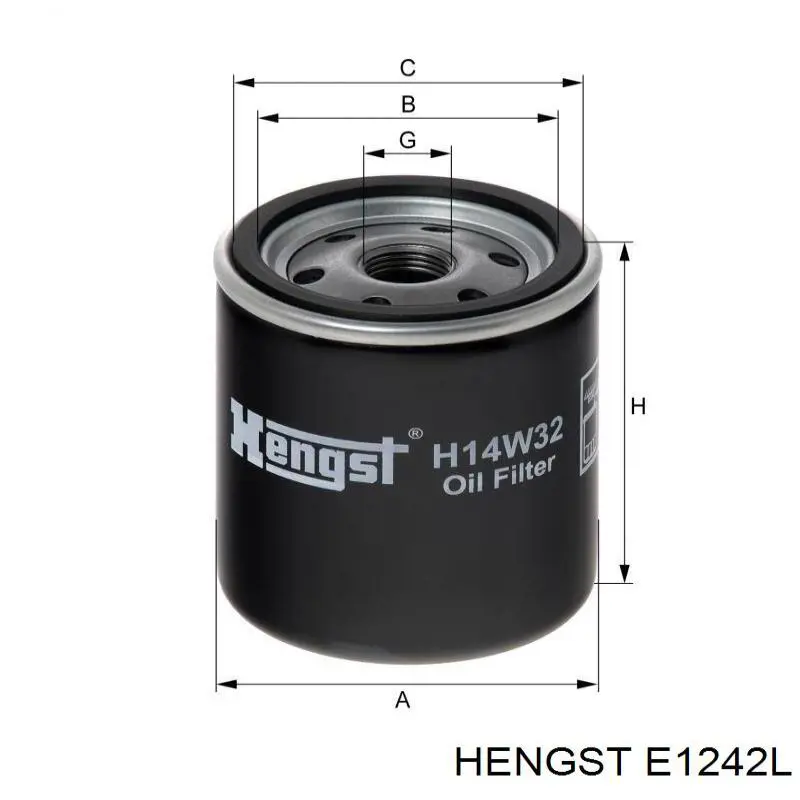 Фільтр повітряний Hengst E1242L