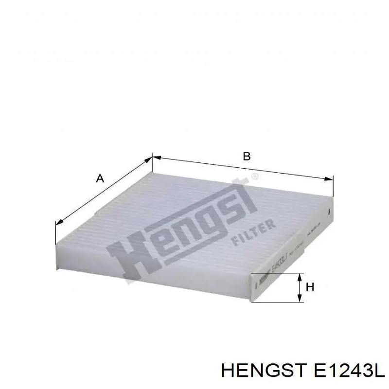 E1243L Hengst Повітряний фільтр двигуна