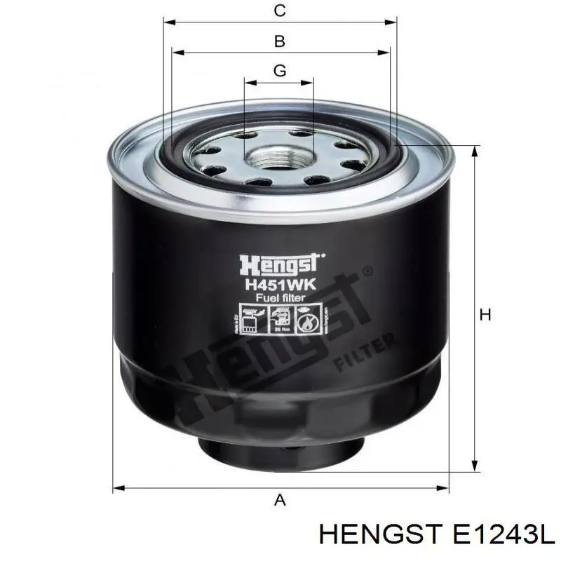 Фільтр повітряний Hengst E1243L