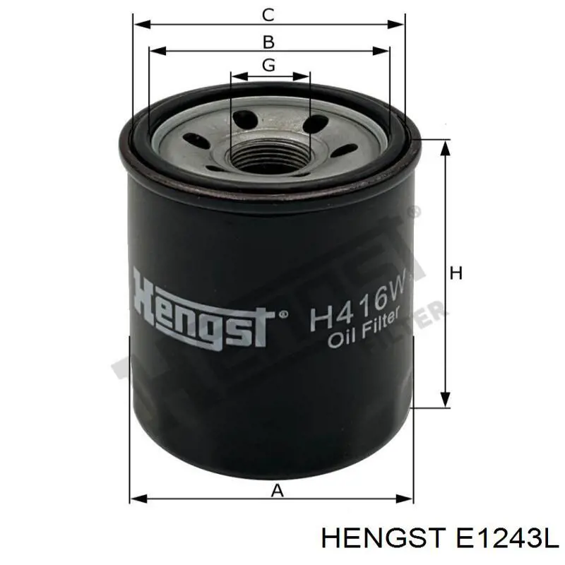 Купити E1243L Hengst Автомобільний фільтр повітря