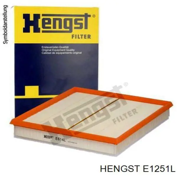 Елемент повітряного фільтра Hengst E1251L ціна, від 10.90 USD