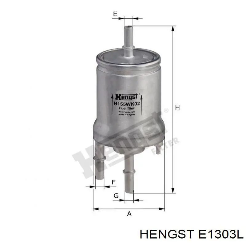 Повітряний фільтр E1303L Hengst