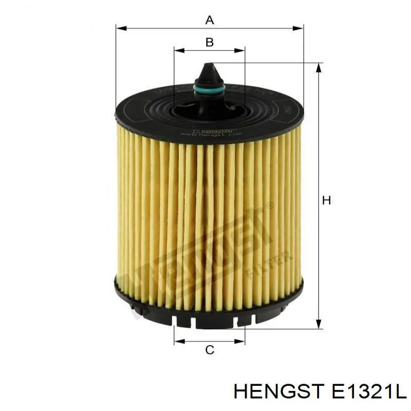 Елемент повітряного фільтра Hengst E1321L ціна, від 5.95 USD
