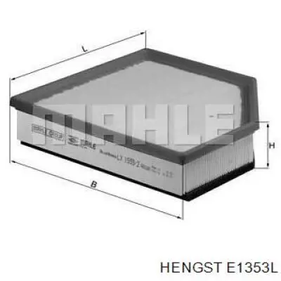 Фільтр повітряний E1353L Hengst