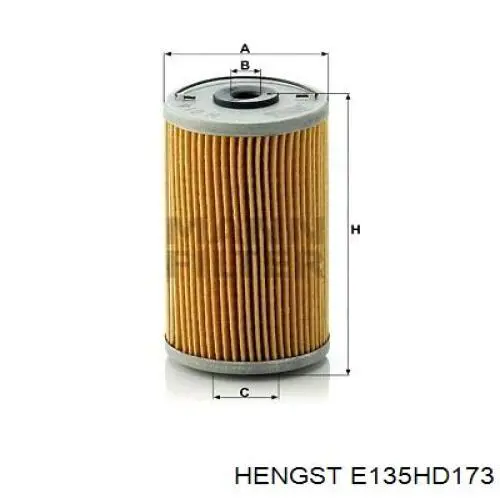 Фільтр масляний Hengst E135HD173