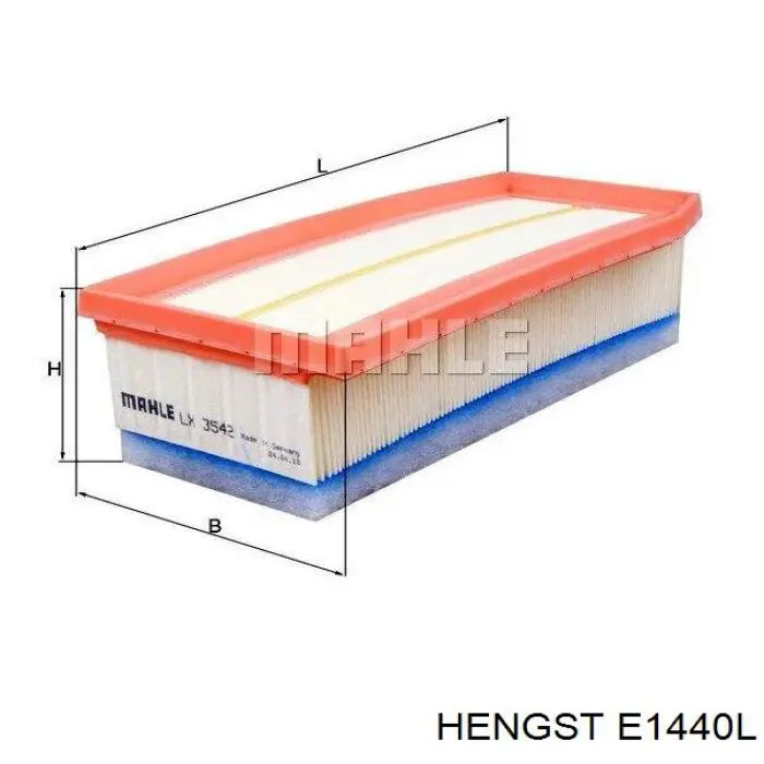 Елемент повітряного фільтра Hengst E1440L ціна, від 8.74 USD