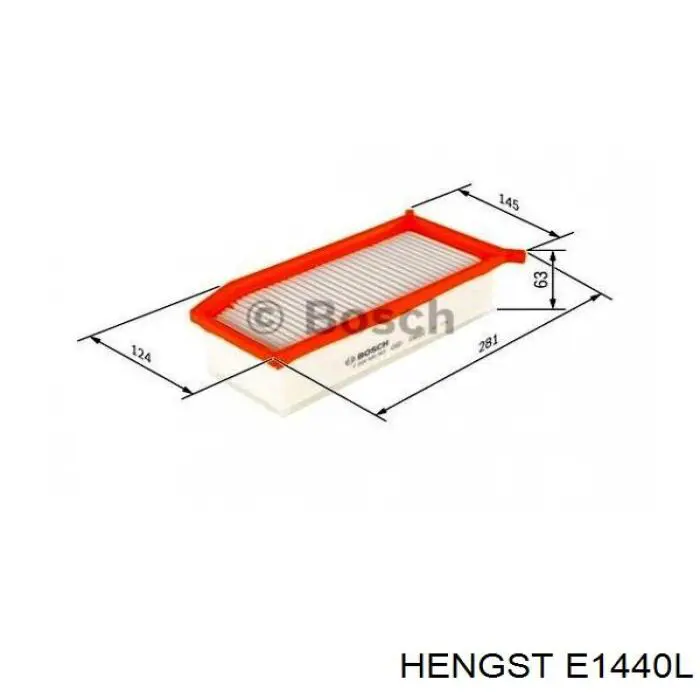Повітряний фільтр E1440L Hengst