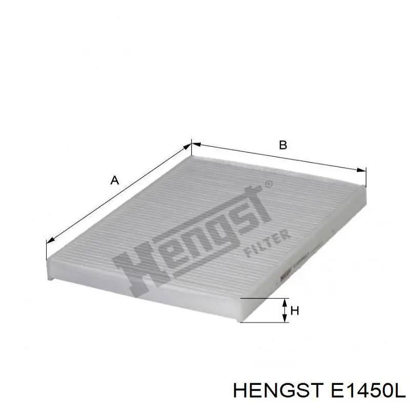 Повітряний фільтр E1450L Hengst