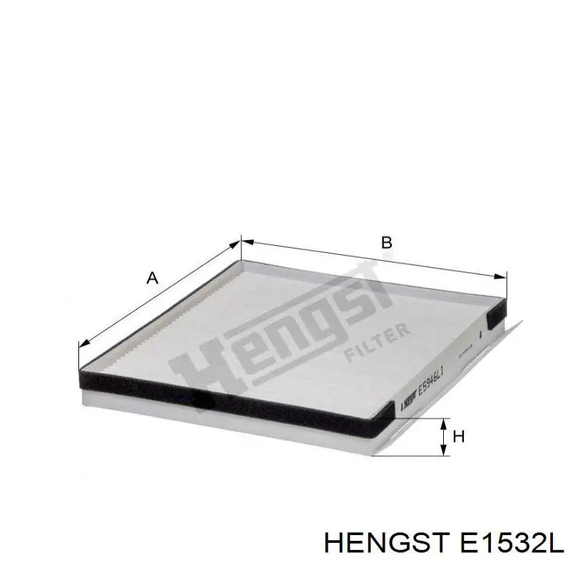 Елемент повітряного фільтра Hengst E1532L ціна, від 13.92 USD