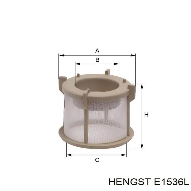 Елемент повітряного фільтра Hengst E1536L ціна, від 7.20 USD