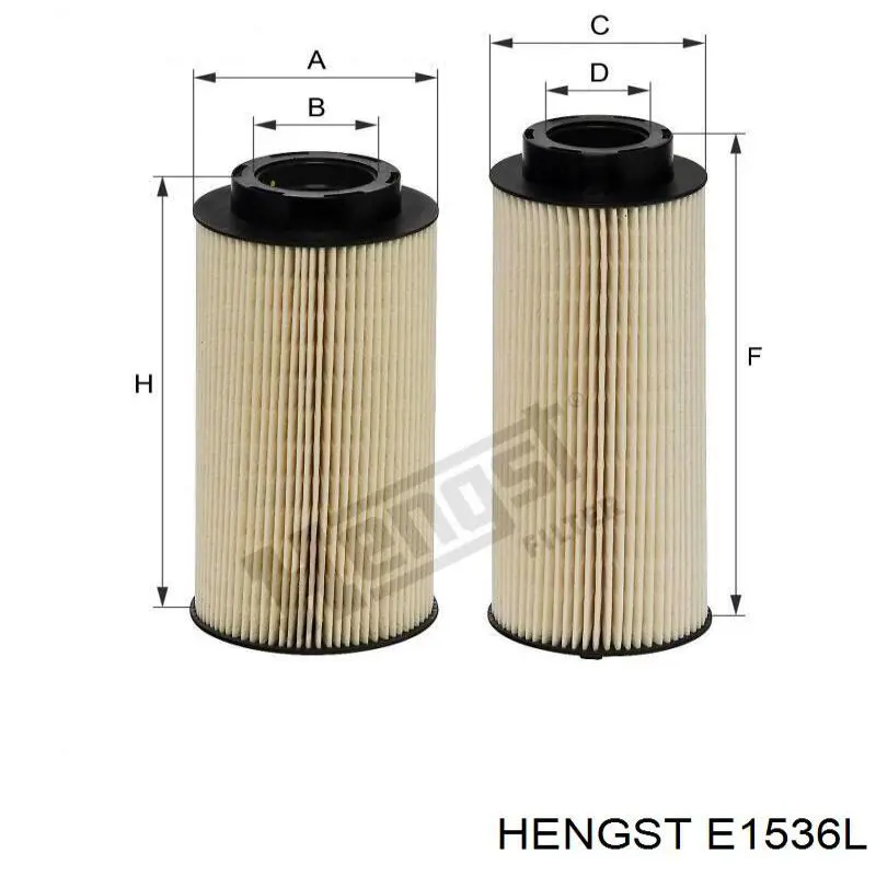 Повітряний фільтр E1536L Hengst