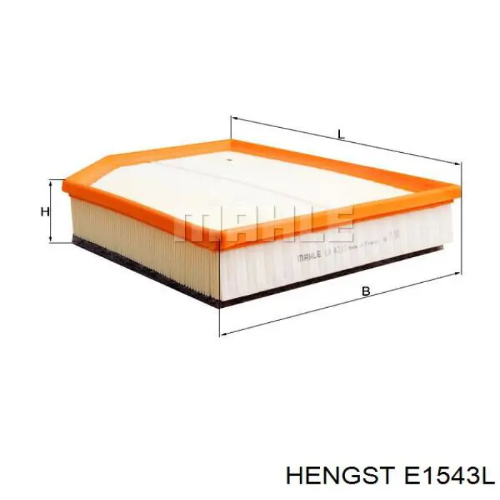 E1543L Hengst Повітряний фільтр двигуна