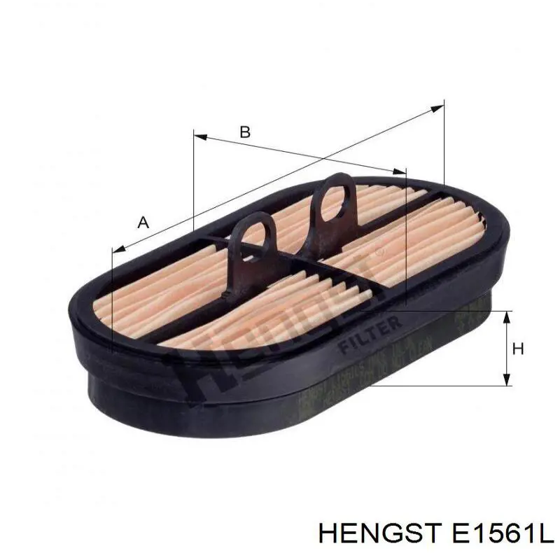 Фільтр повітряний E1561L Hengst