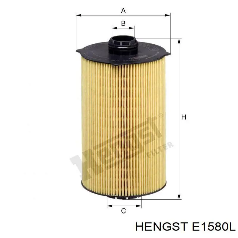 Повітряний фільтр E1580L Hengst