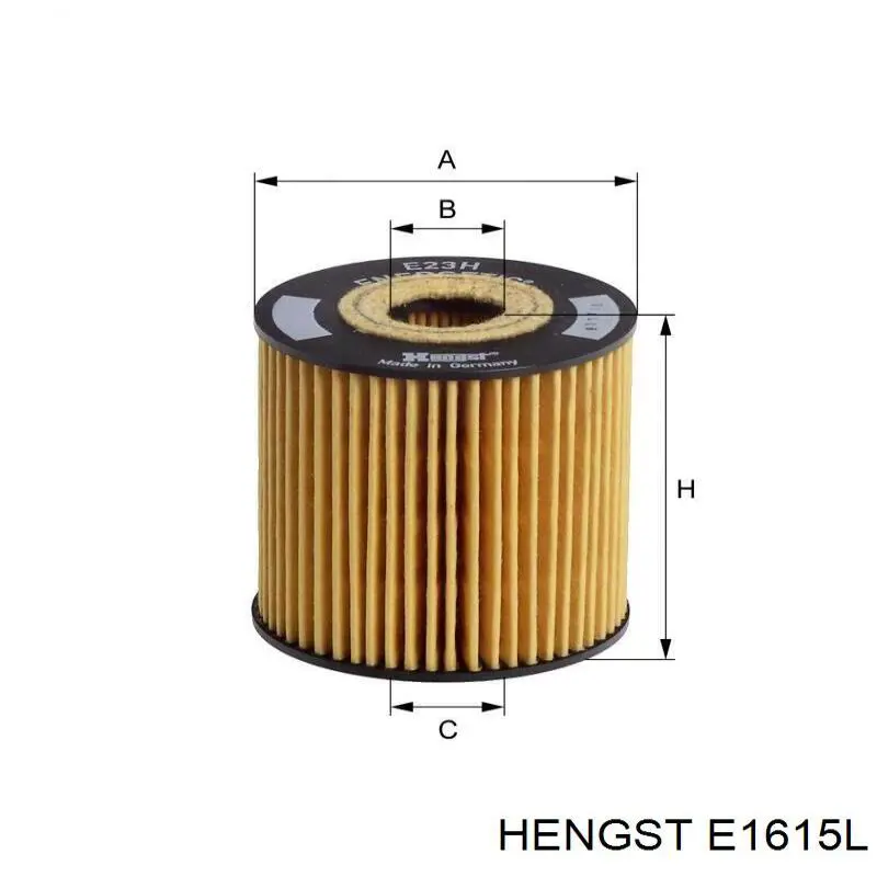 E1615L Hengst фільтр повітряний