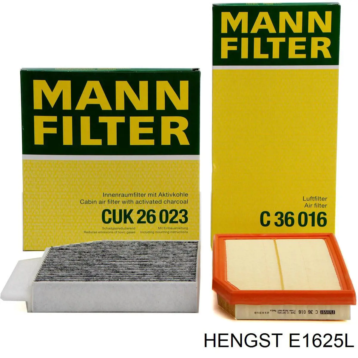 Фільтр повітряний Hengst E1625L