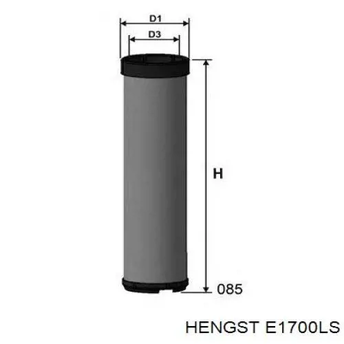 Фільтр повітряний Hengst E1700LS