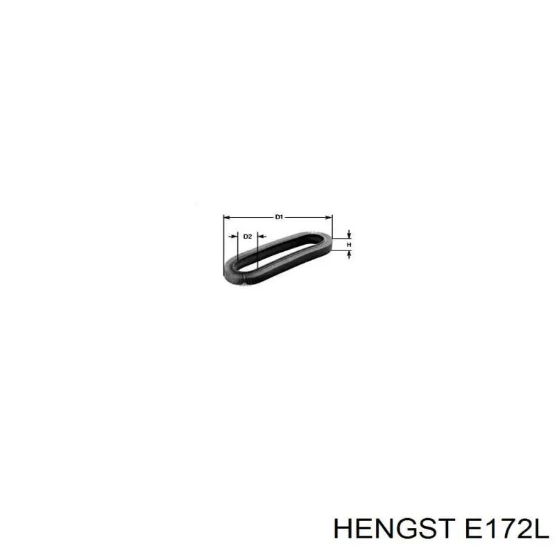 Повітряний фільтр E172L Hengst