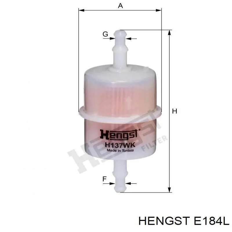 Елемент повітряного фільтра Hengst E184L ціна, від 4.37 USD
