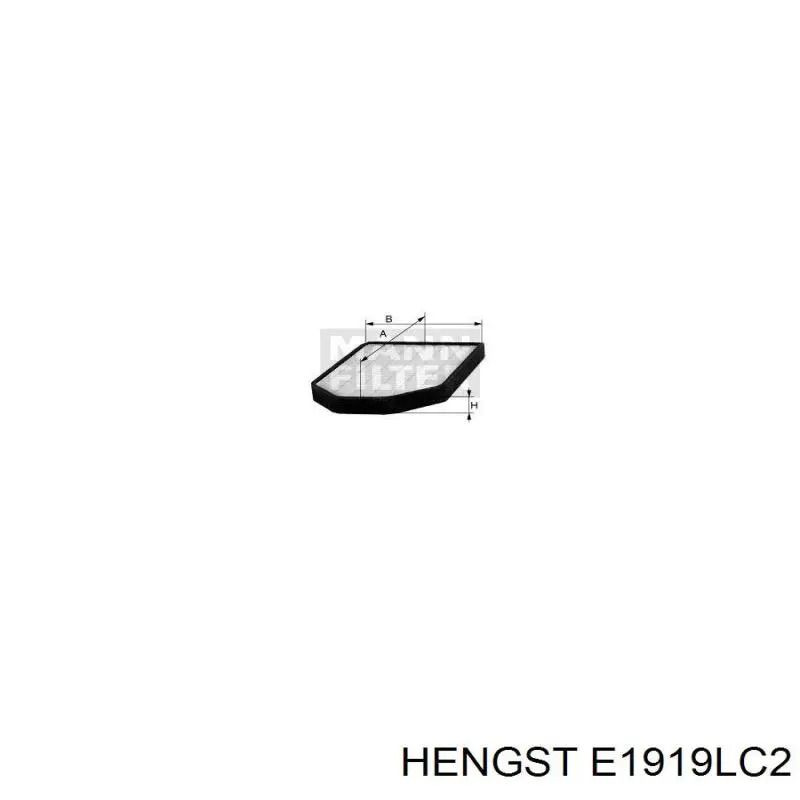 Фільтр салону E1919LC2 Hengst