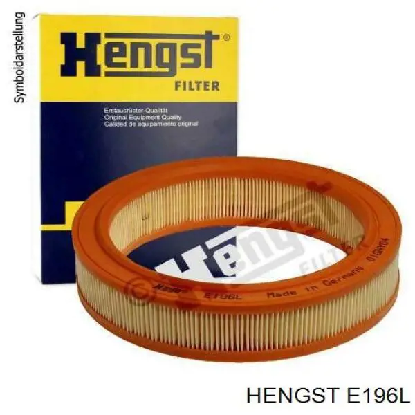 Елемент повітряного фільтра Hengst E196L ціна, від 4.47 USD