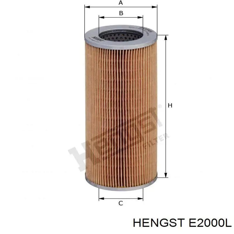 Повітряний фільтр E2000L Hengst